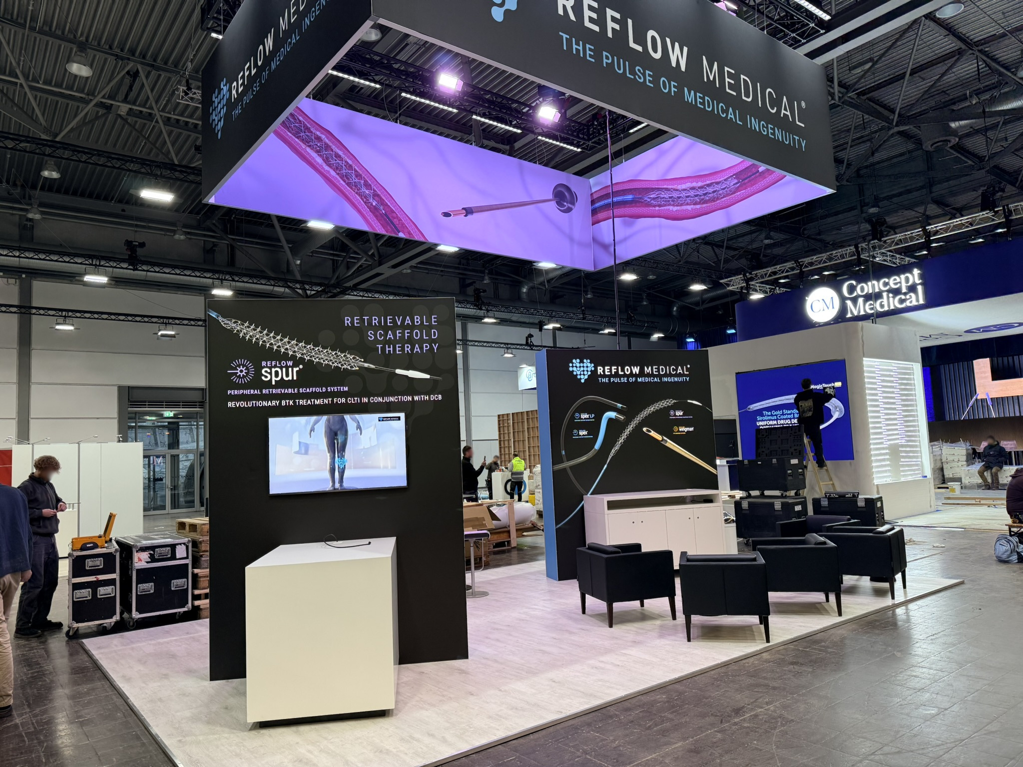 Messestand für Reflow Medical